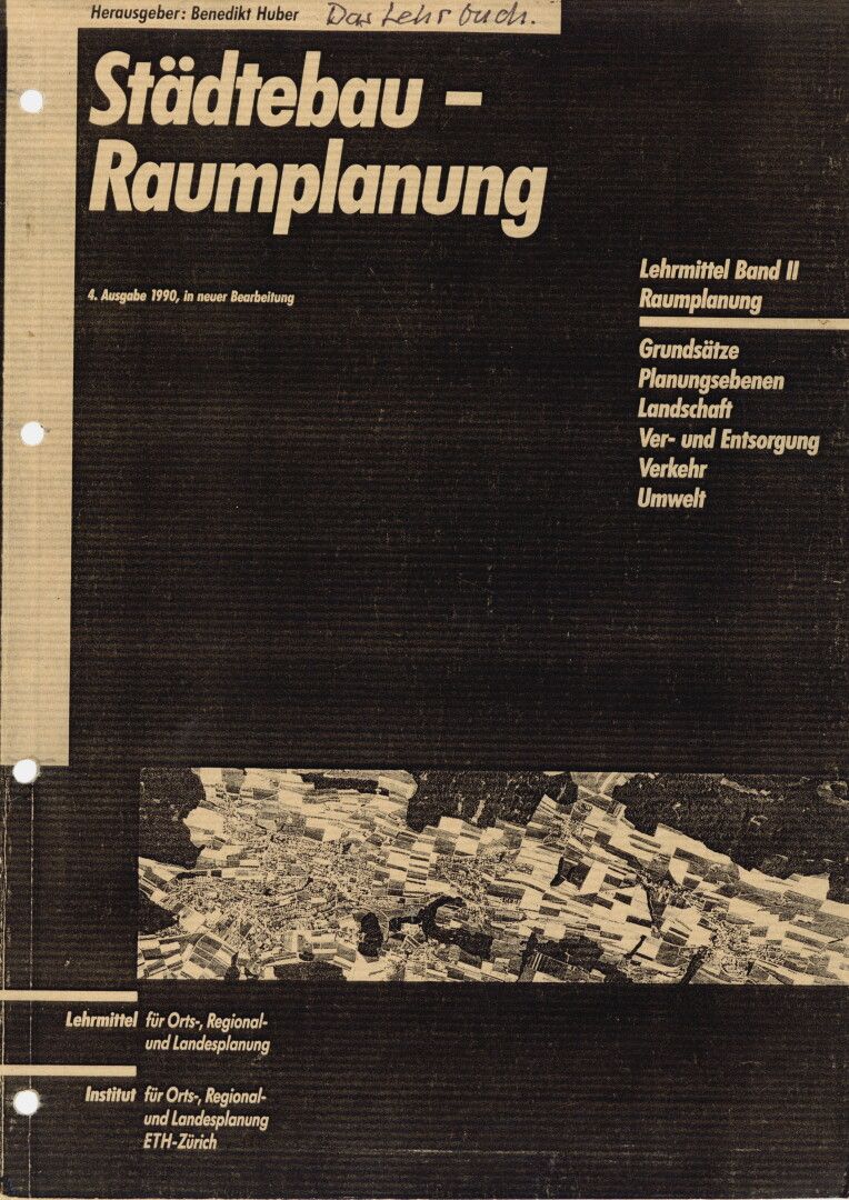 Cover. ORL-Lehrmittel Städtebau–Raumplanung 4, 1990 (Umschlagbild)